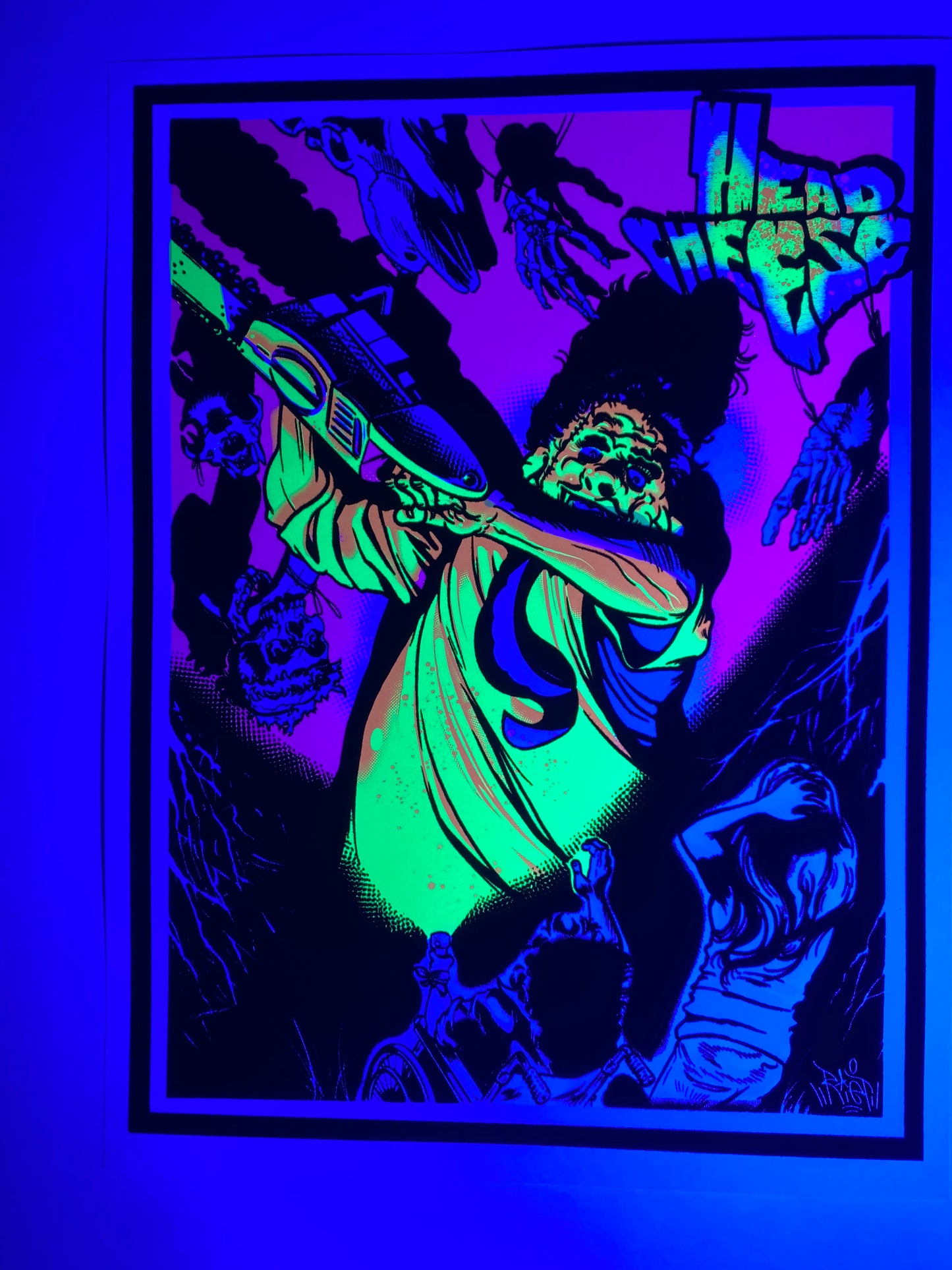 "Head Cheese" Parody Blacklight Print