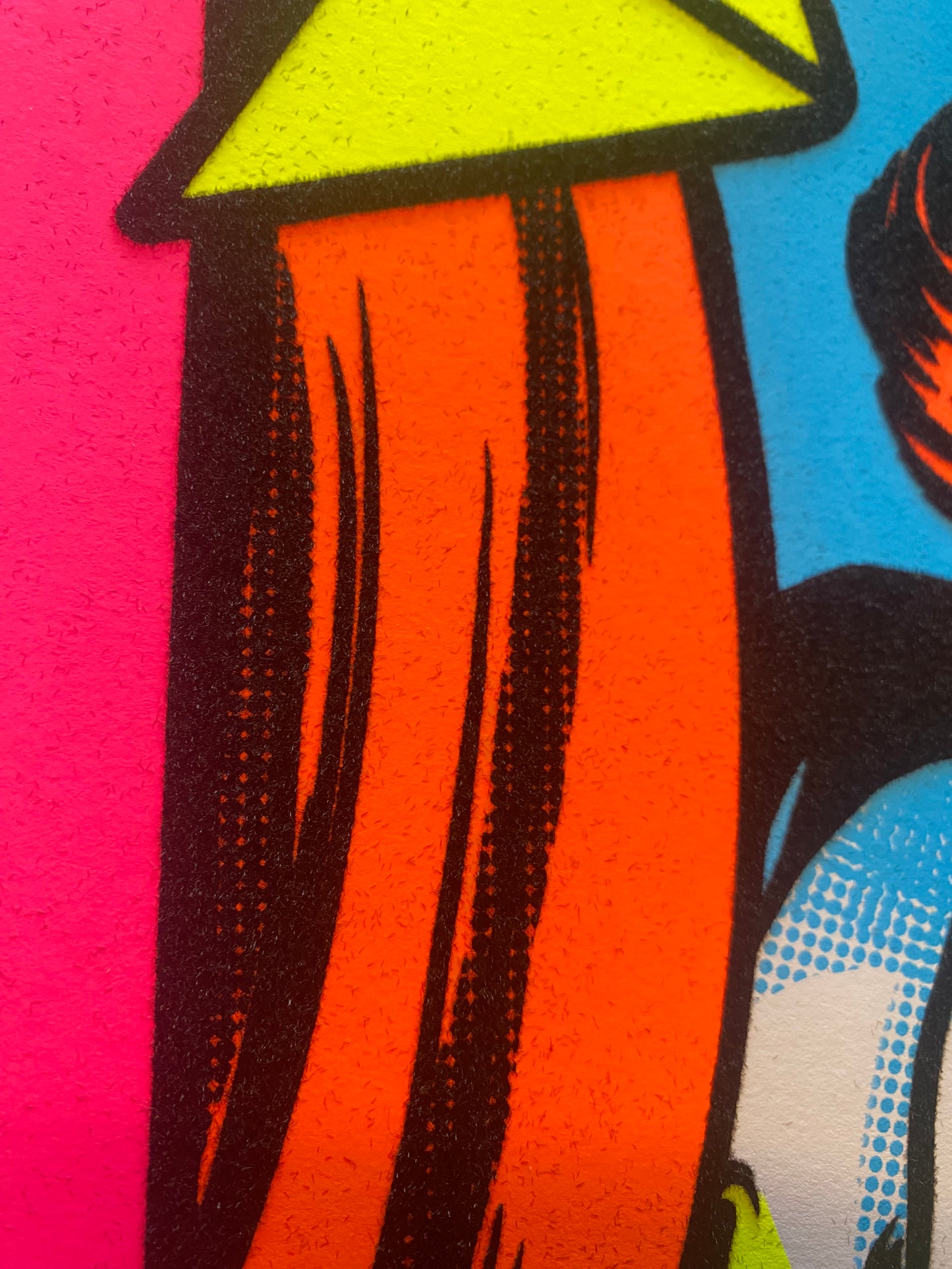 Dancing Clown Parody Blacklight Print