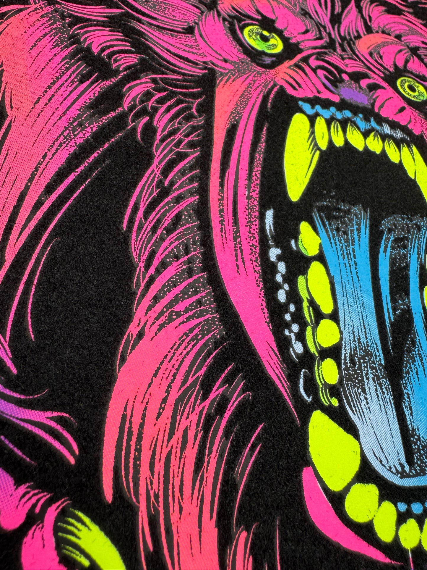 "Red Wolf" Blacklight Parody Print