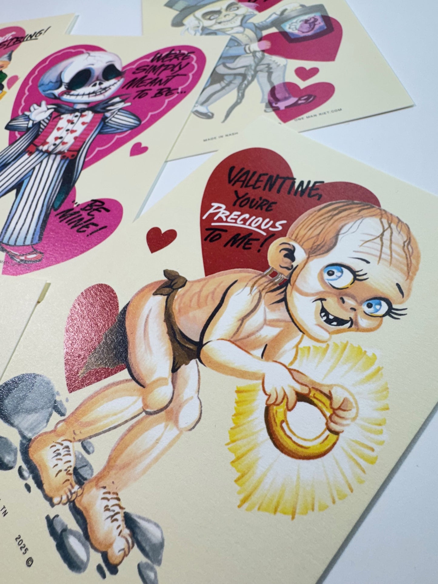Set 16 Horror Valentines Cards