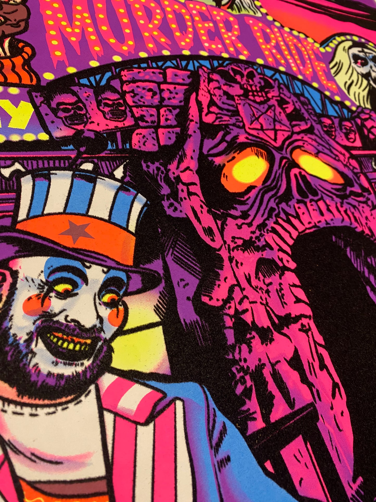 "MURDER RIDE" Blacklight Print