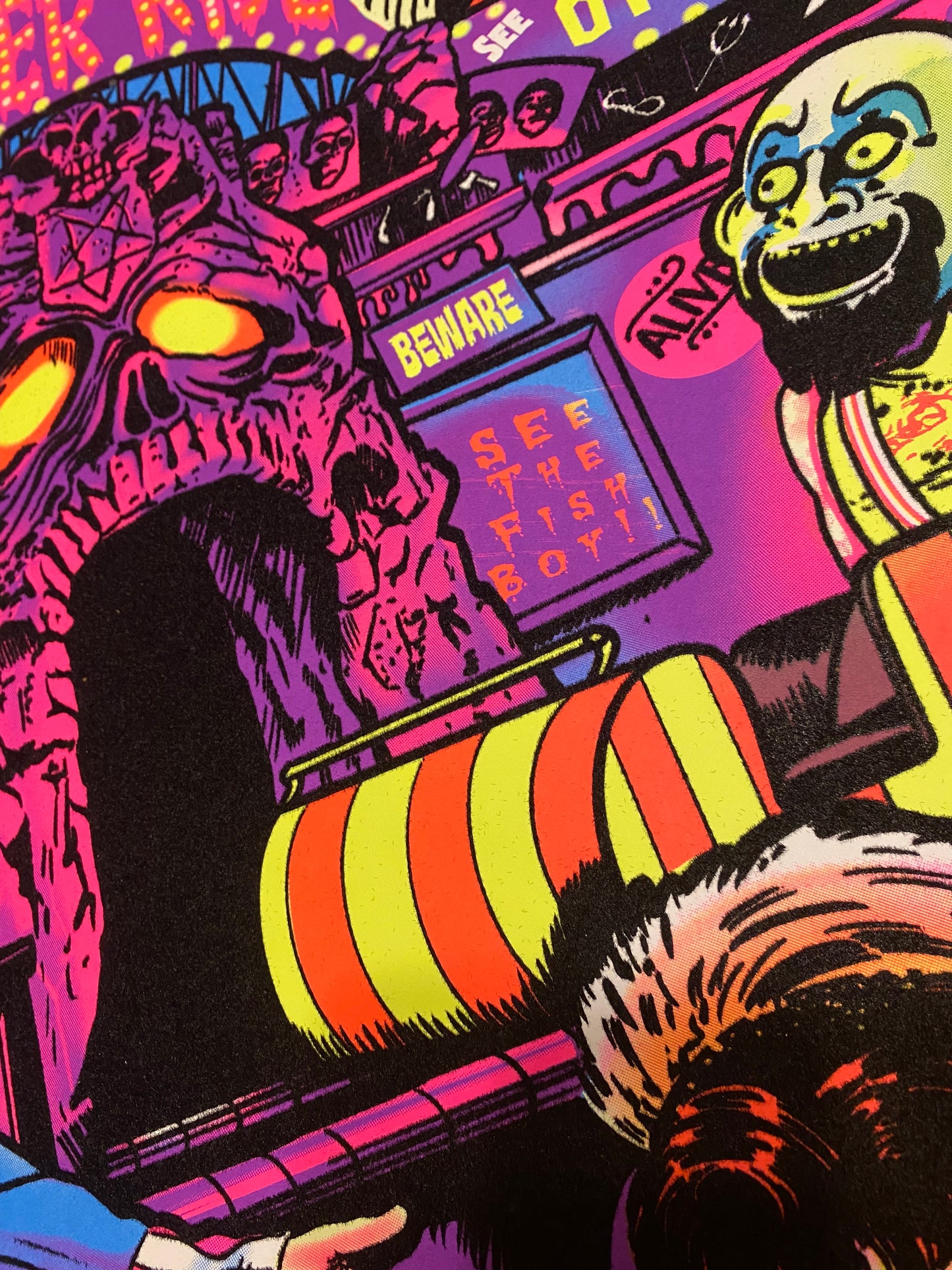 "MURDER RIDE" Blacklight Print