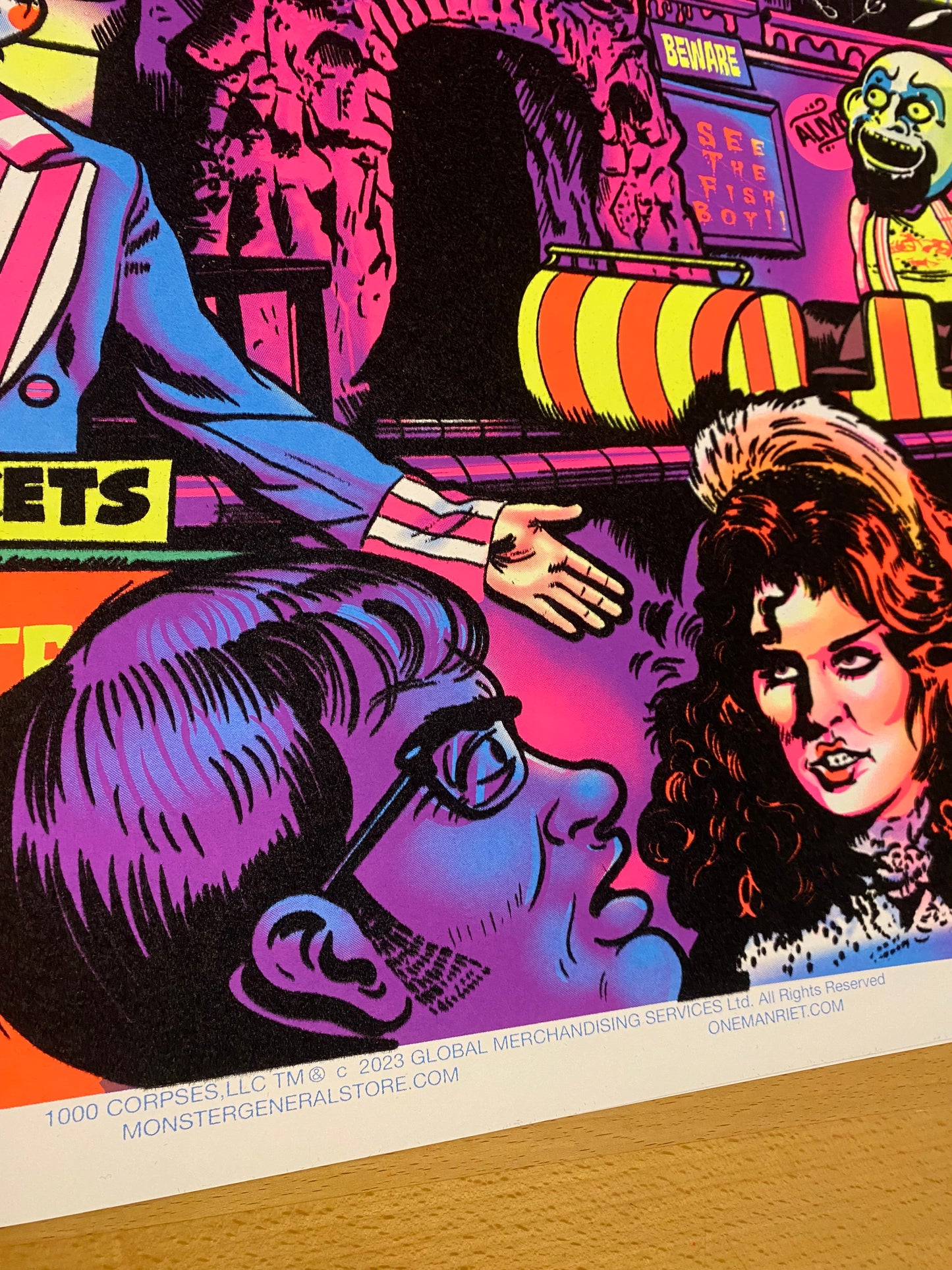 "MURDER RIDE" Blacklight Print