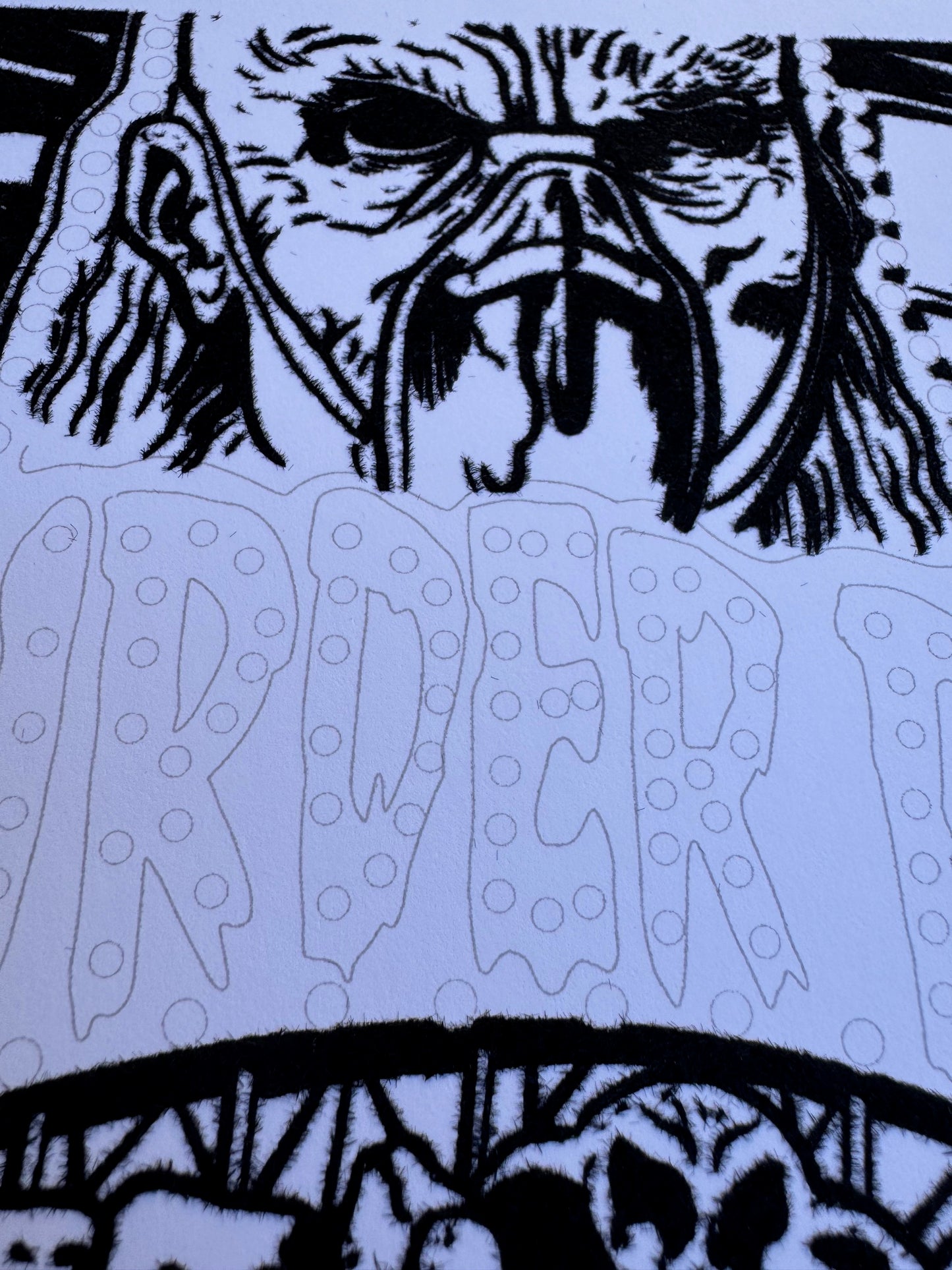DIY "Murder Ride" Fuzzy Poster