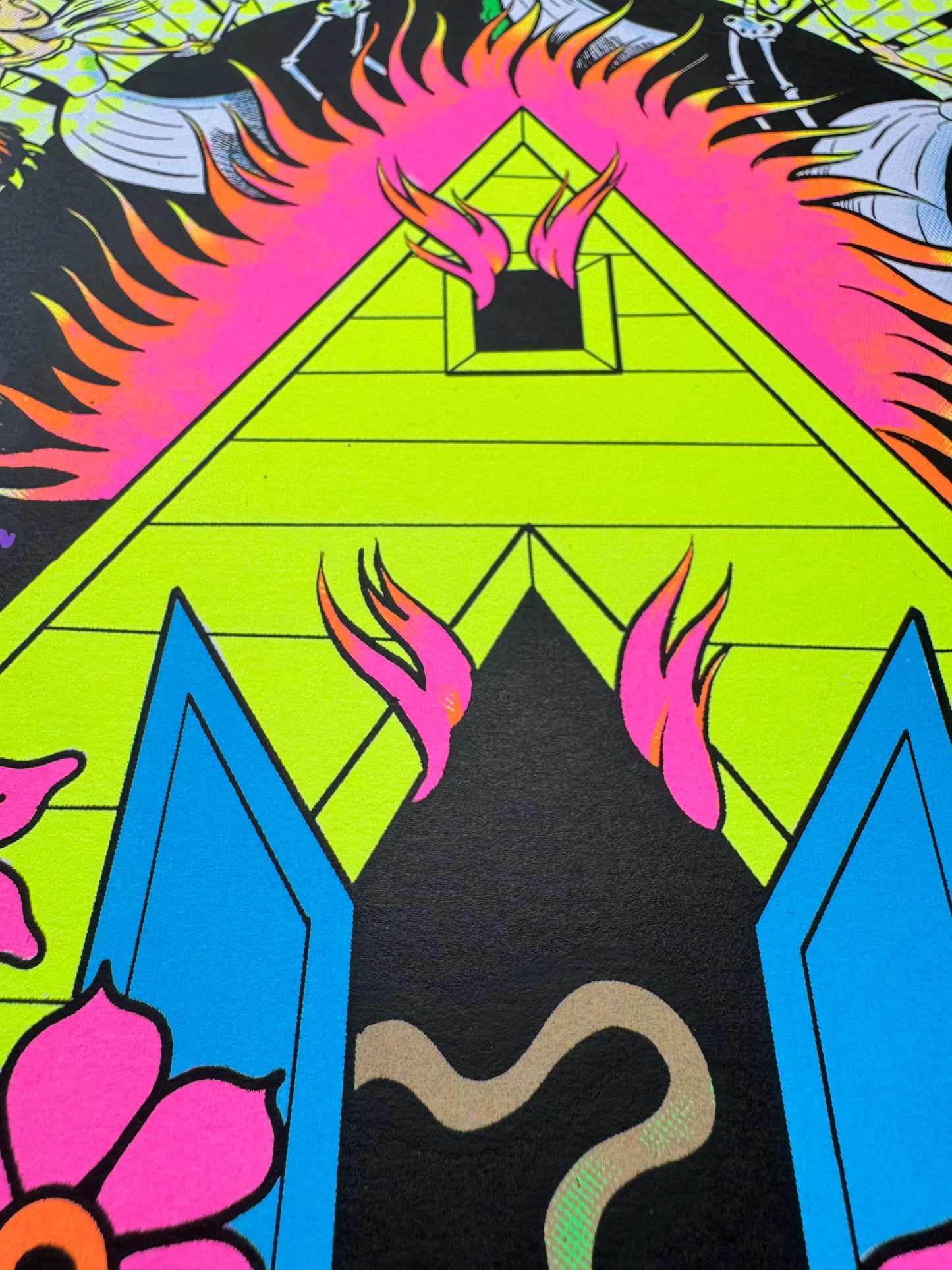"Sommar Time Blues" Blacklight Parody Print