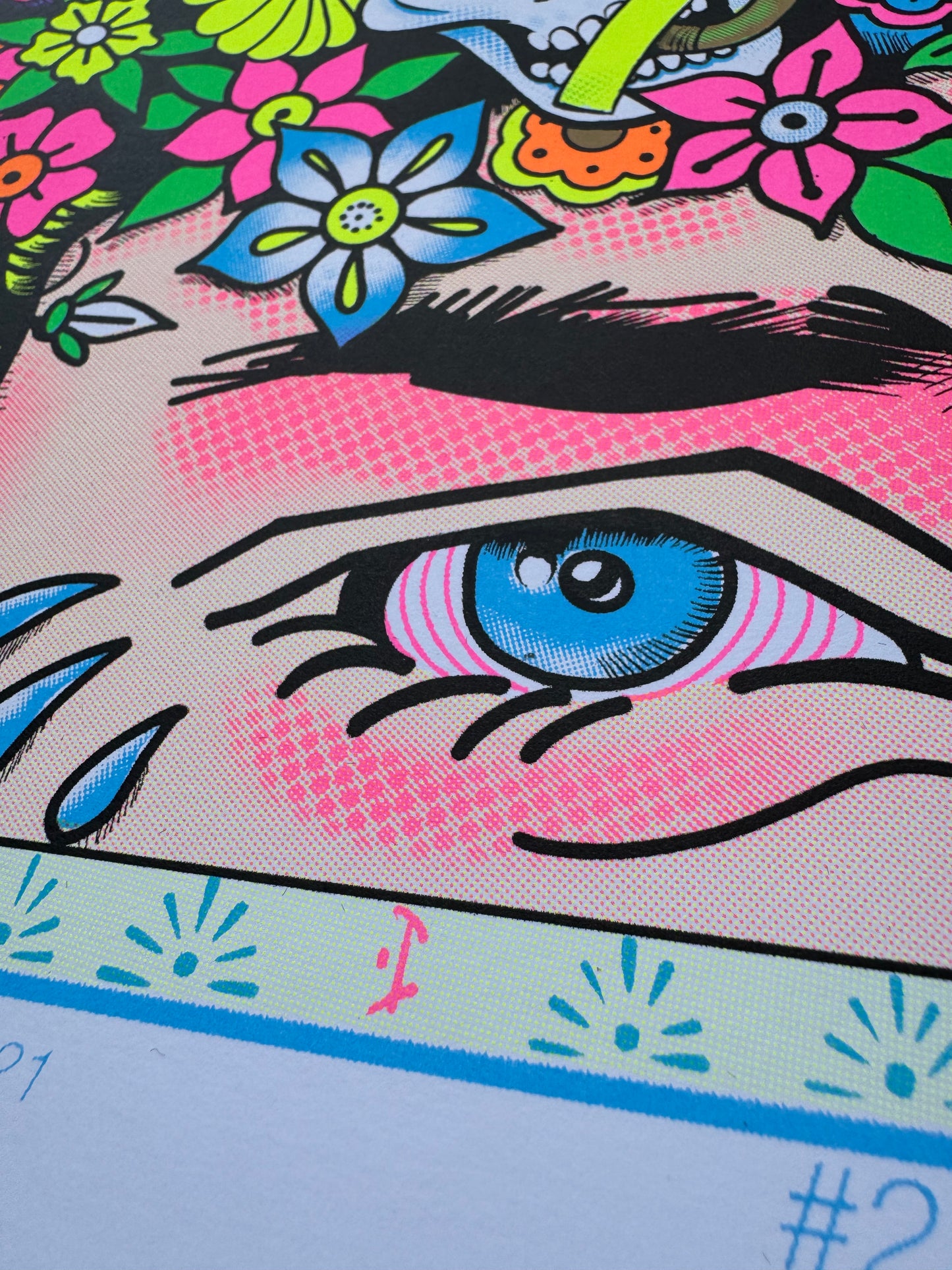 "Sommar Time Blues" Blacklight Parody Print