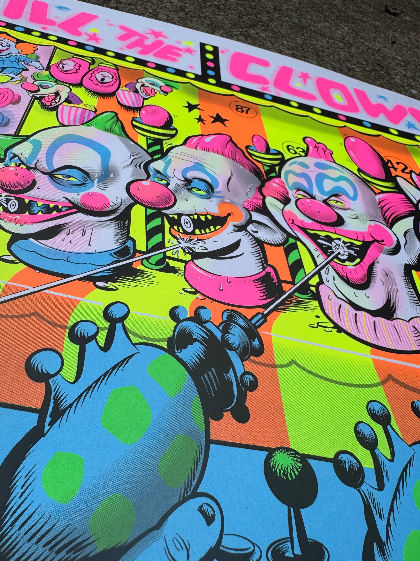Kill The Klowns Parody BlackLight Print