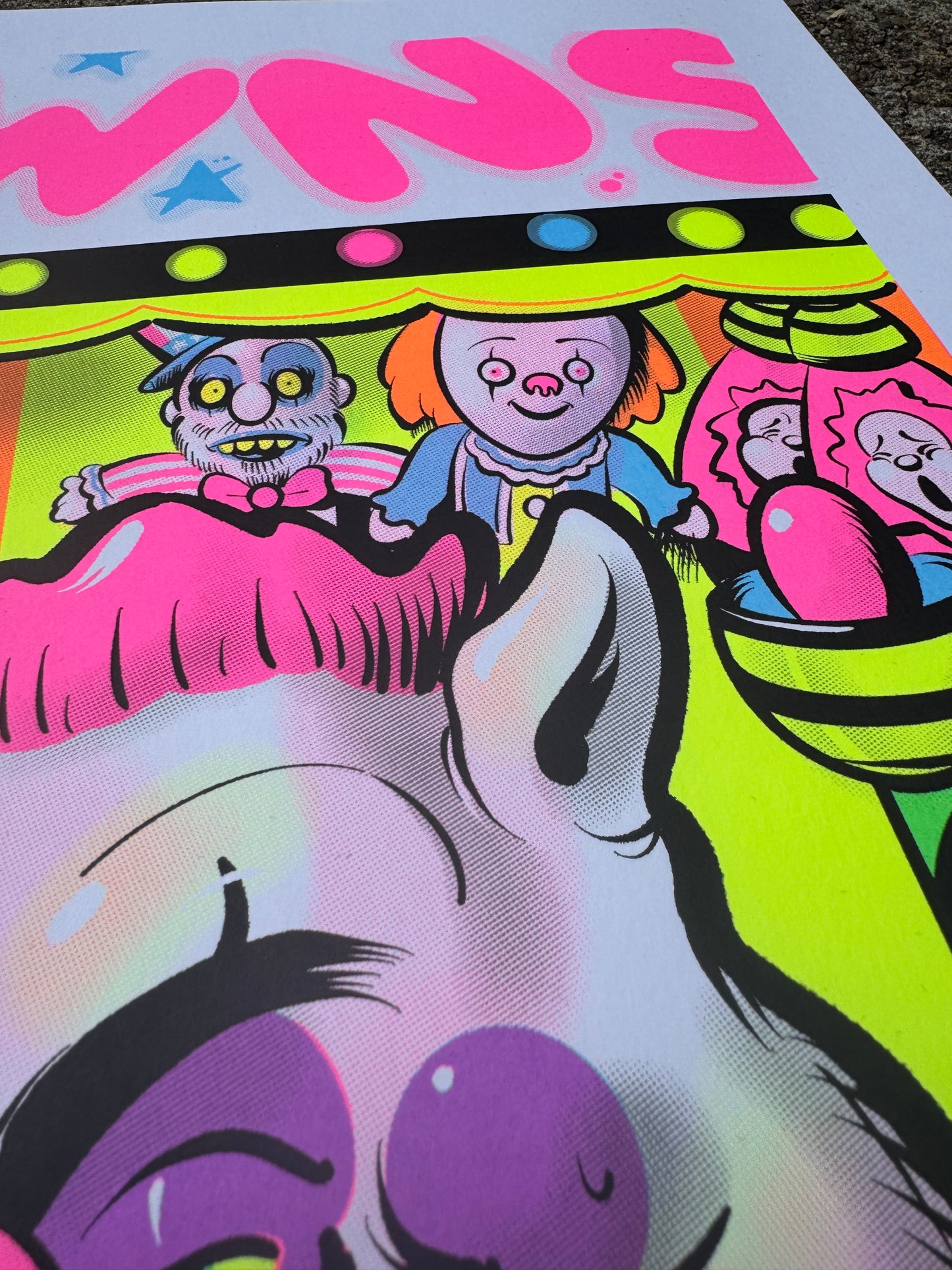 Kill The Klowns Parody BlackLight Print