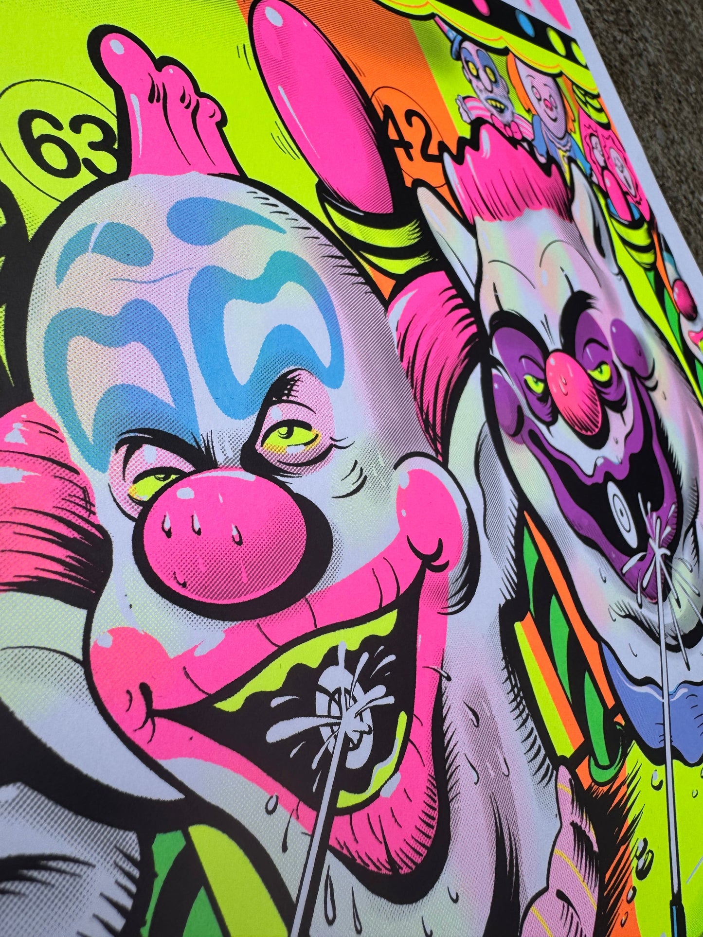 Kill The Klowns Parody BlackLight Print
