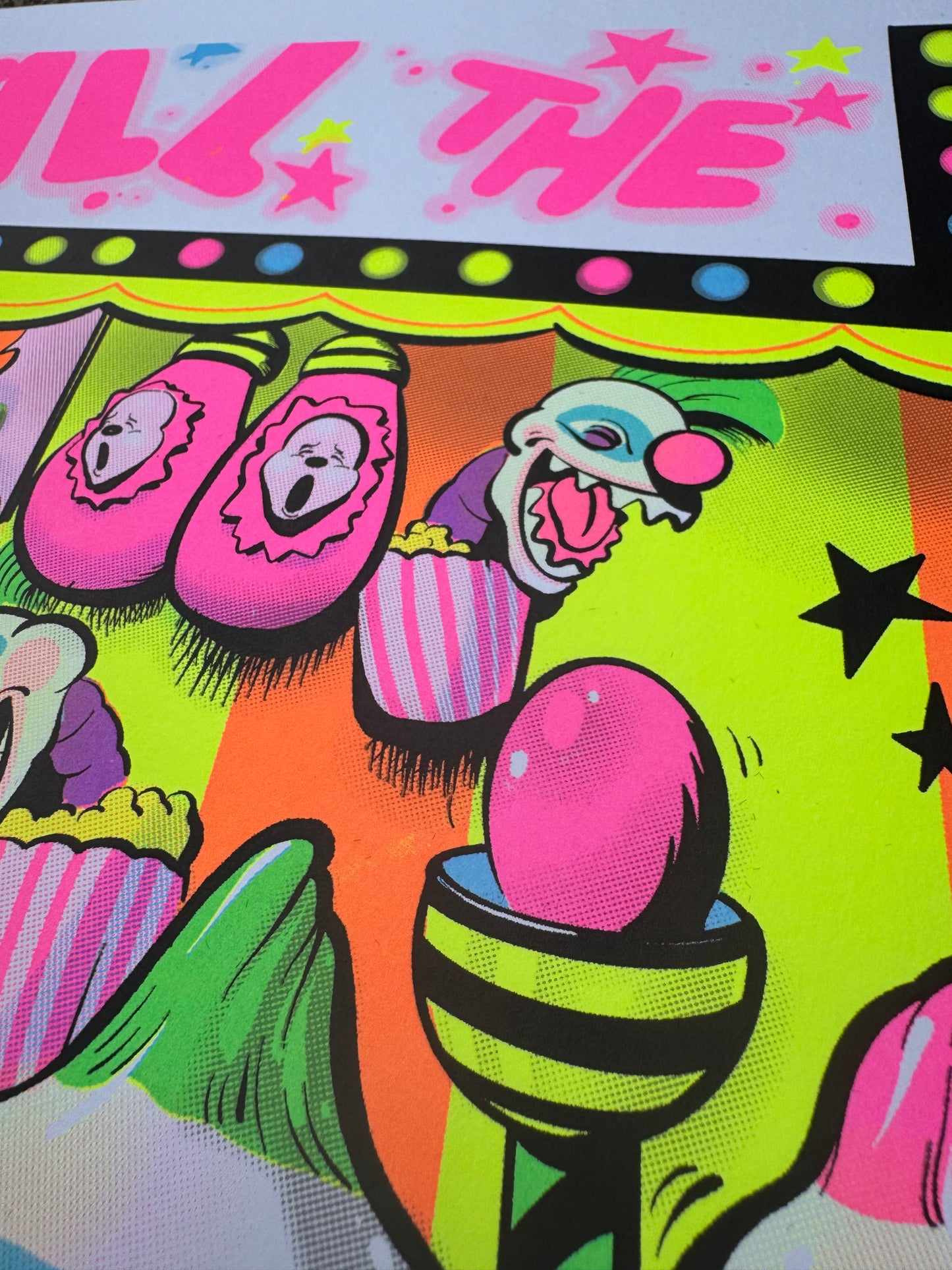 Kill The Klowns Parody BlackLight Print