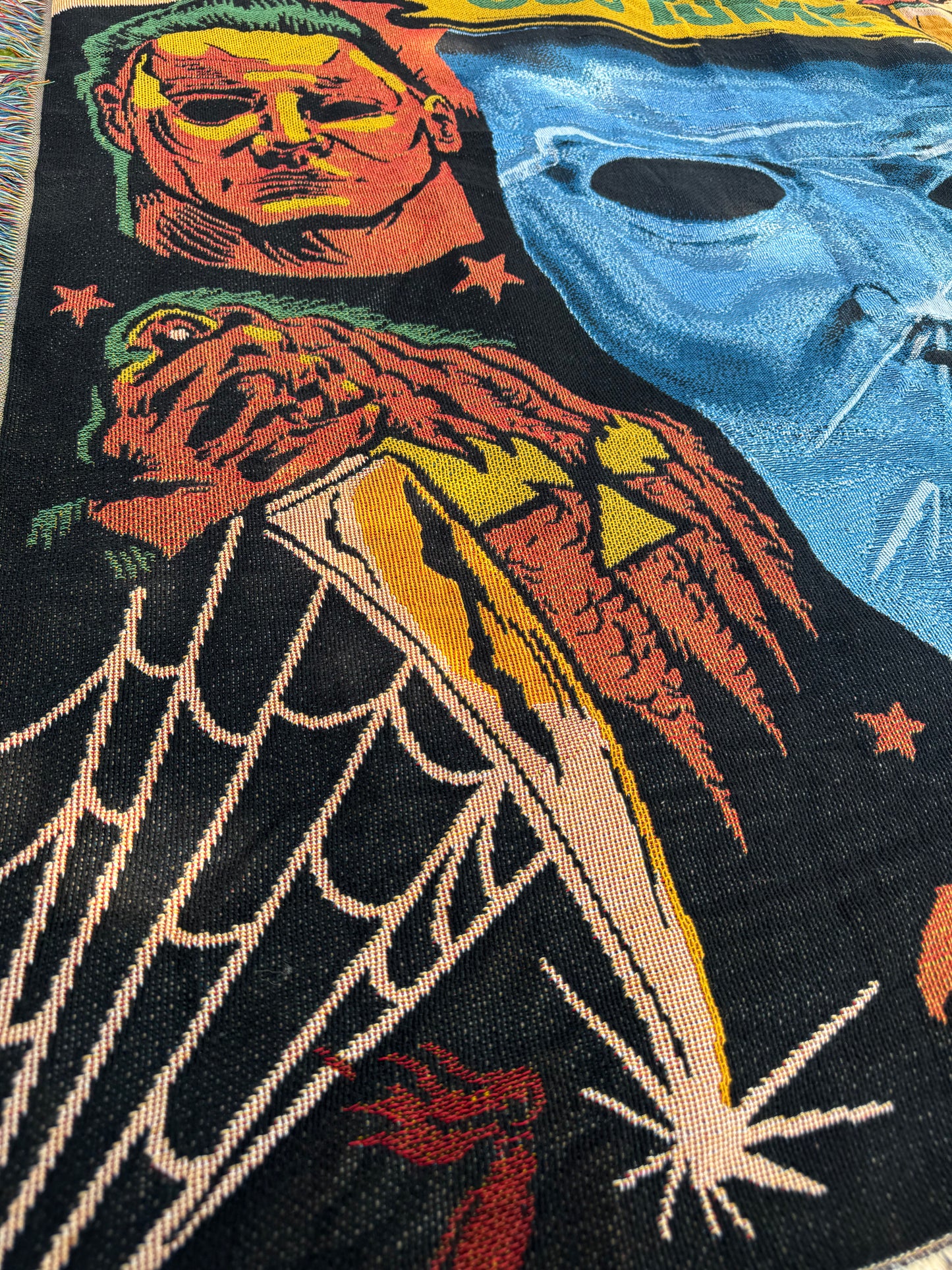 “Creep costume “Parody Throw Blanket/ Tapestry