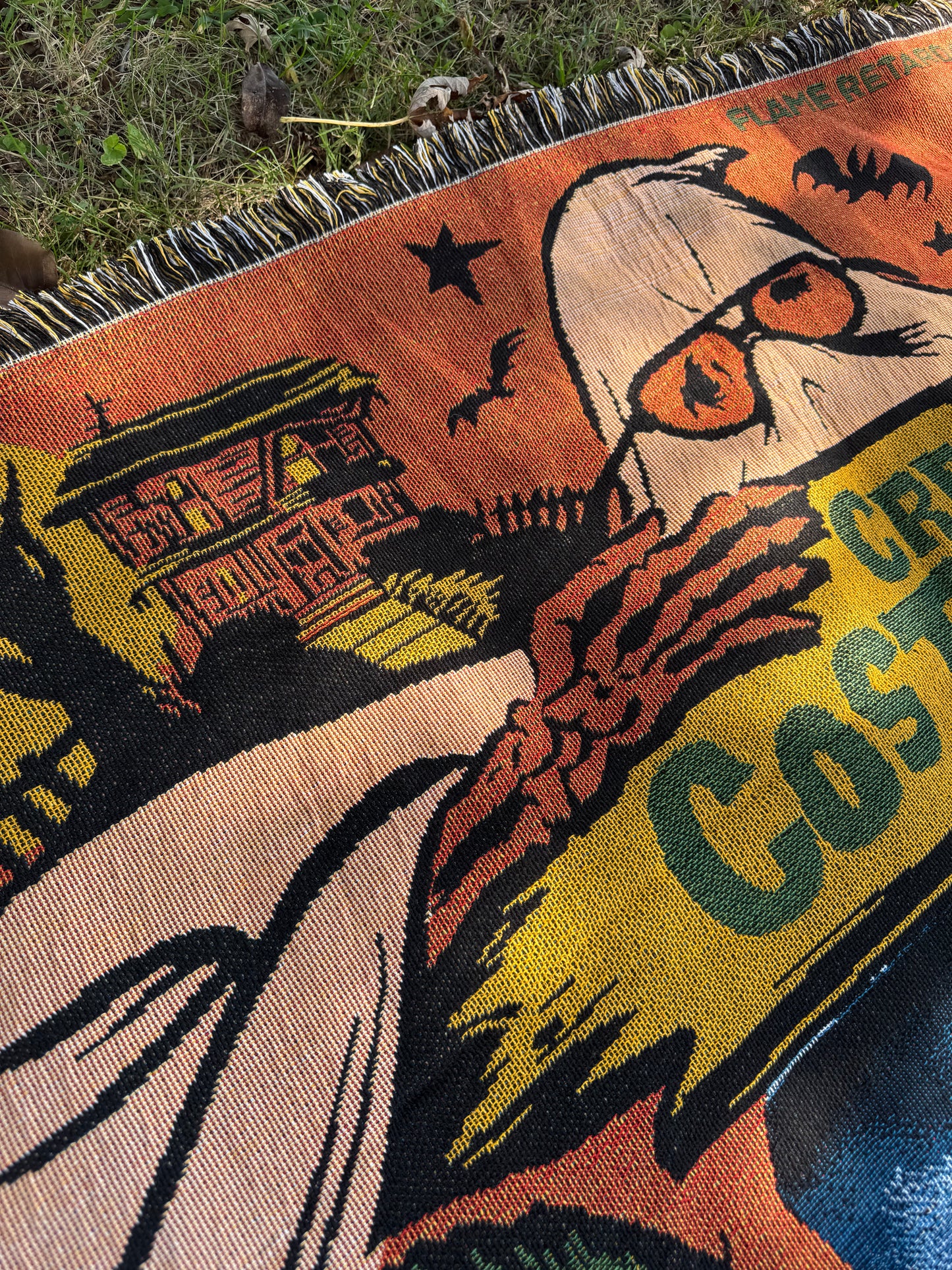 “Creep costume “Parody Throw Blanket/ Tapestry