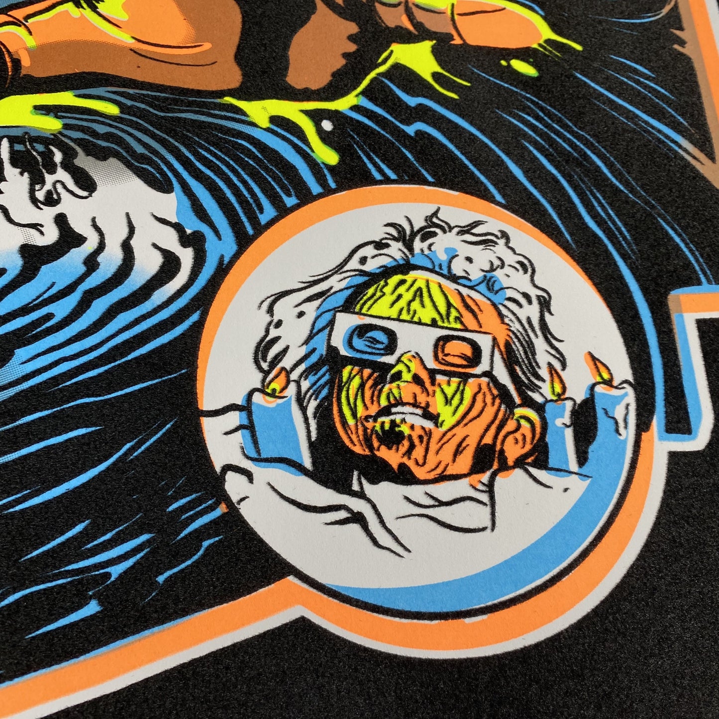 "Camp Blood" Blacklight Parody Print