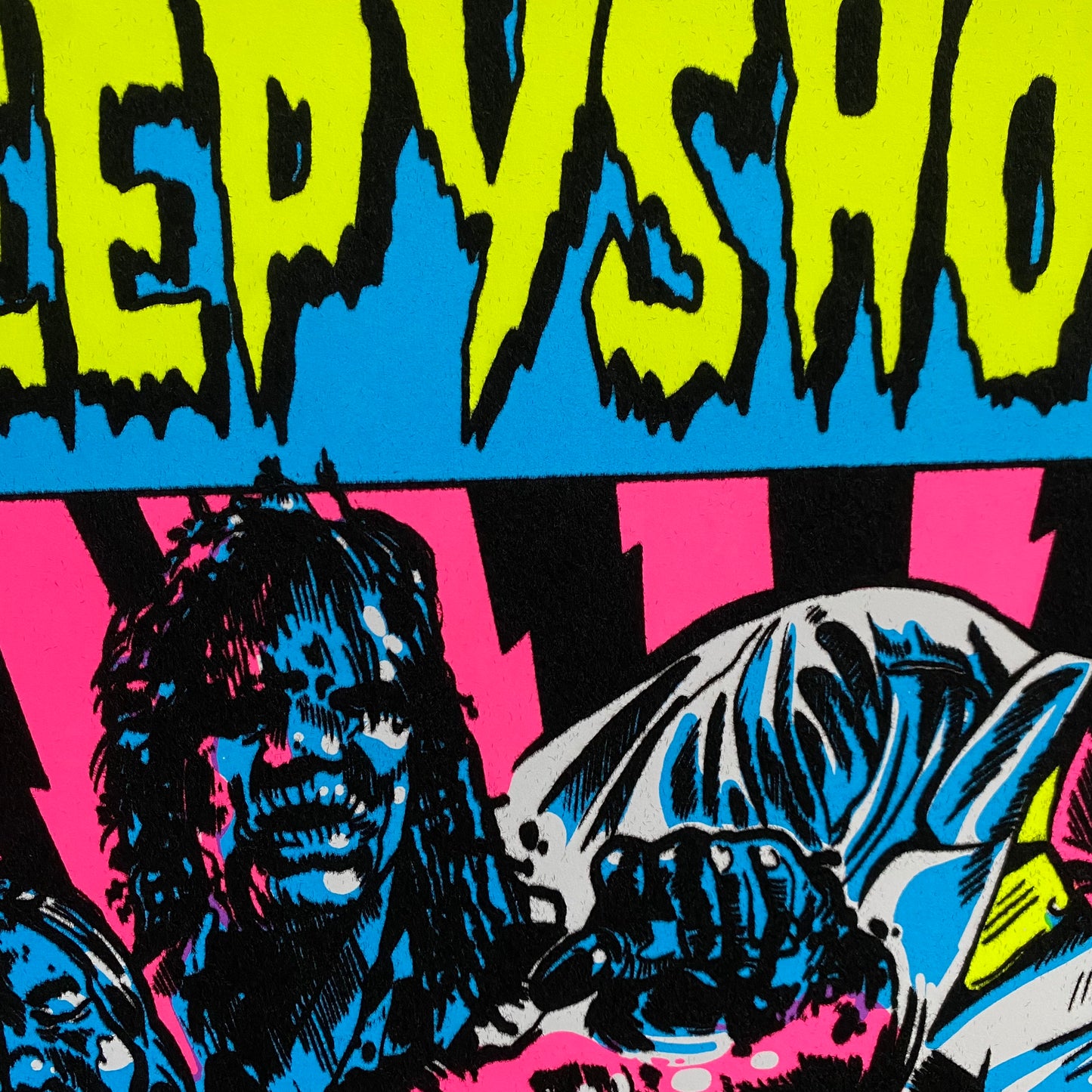 Creepy Show Blacklight Parody Print
