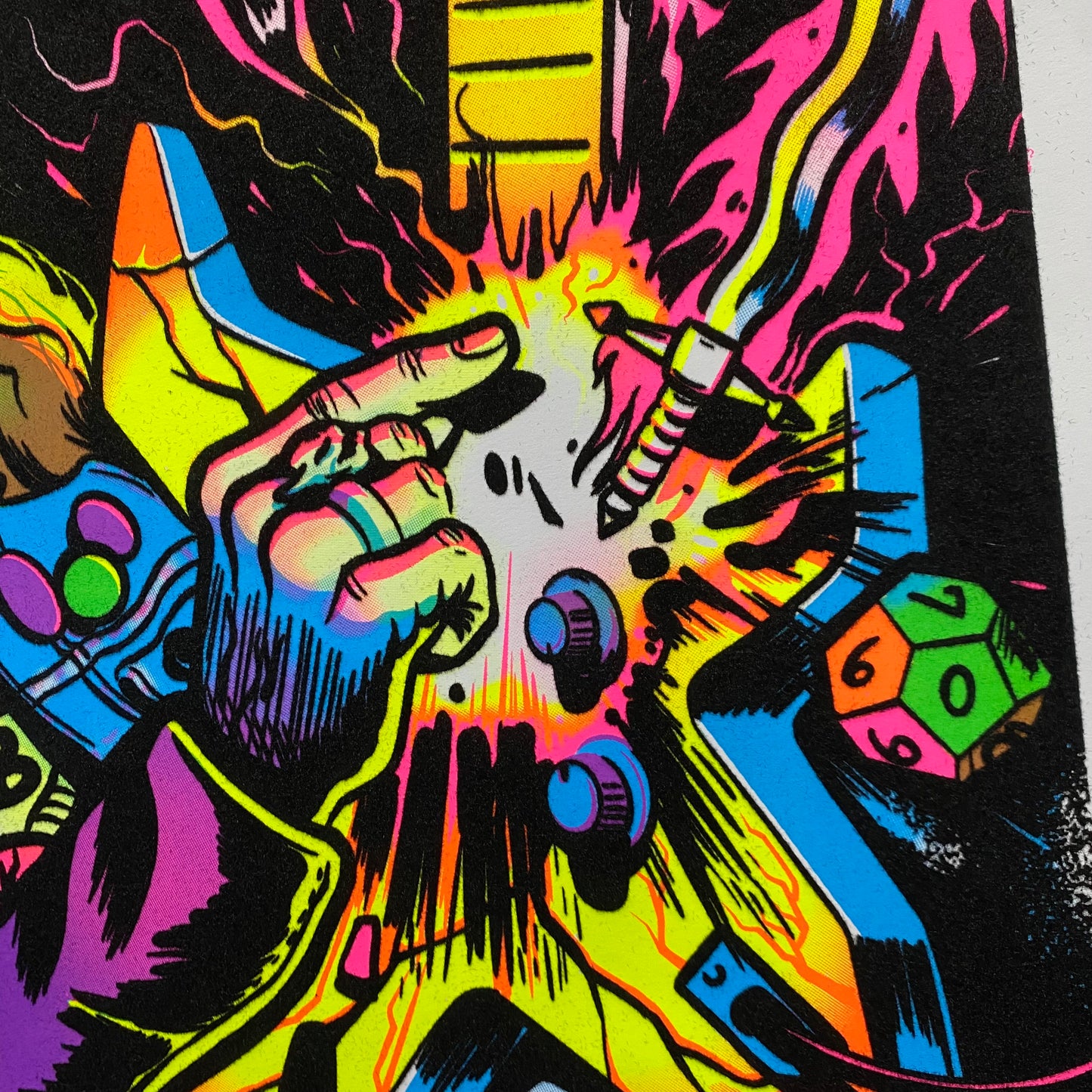 "Obey Your Master" Blacklight Parody Print