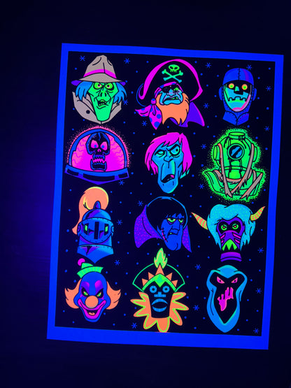 "Dog Detective Monster" Parody Tattoo Flash