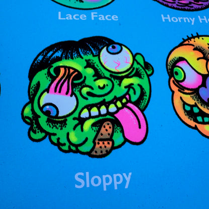 "Grouchy Balls" Blacklight Parody Print