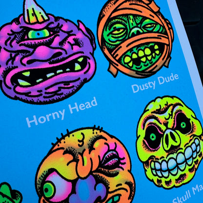 "Grouchy Balls" Blacklight Parody Print