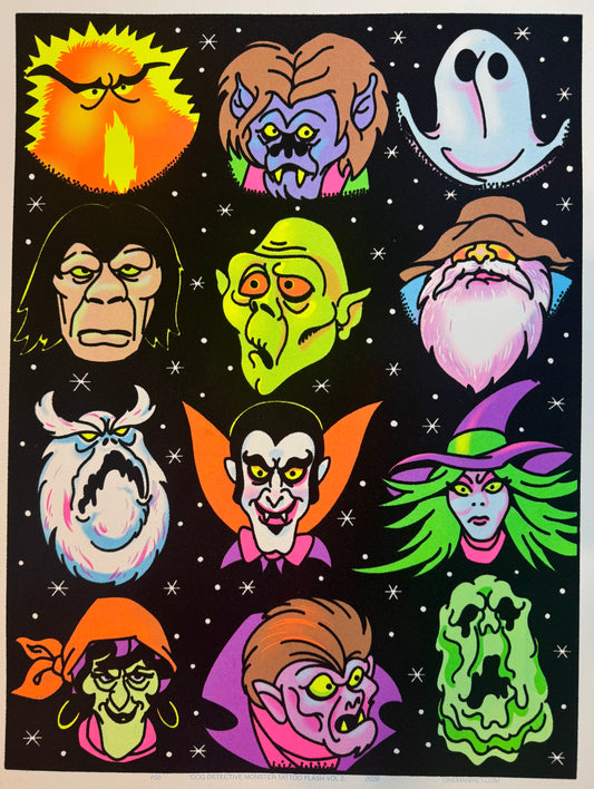 "Dog Detective Monsters Vol.2"  UV Print