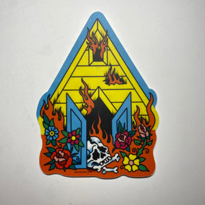 Yellow Pyramid Sticker