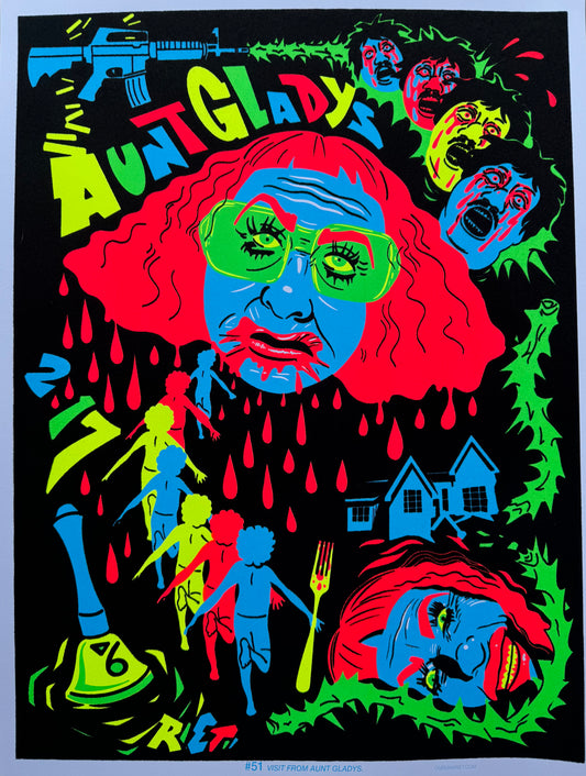 "Visit from Aunt Gladys" Parody UV Print