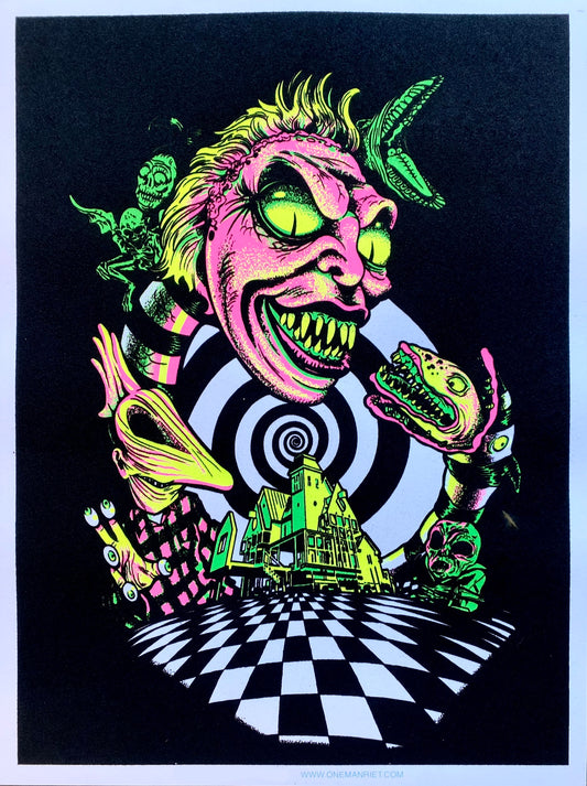 WormHole Parody Blacklight Print