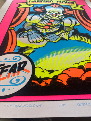 Dancing Clown Parody Blacklight Print