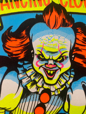 Dancing Clown Parody Blacklight Print