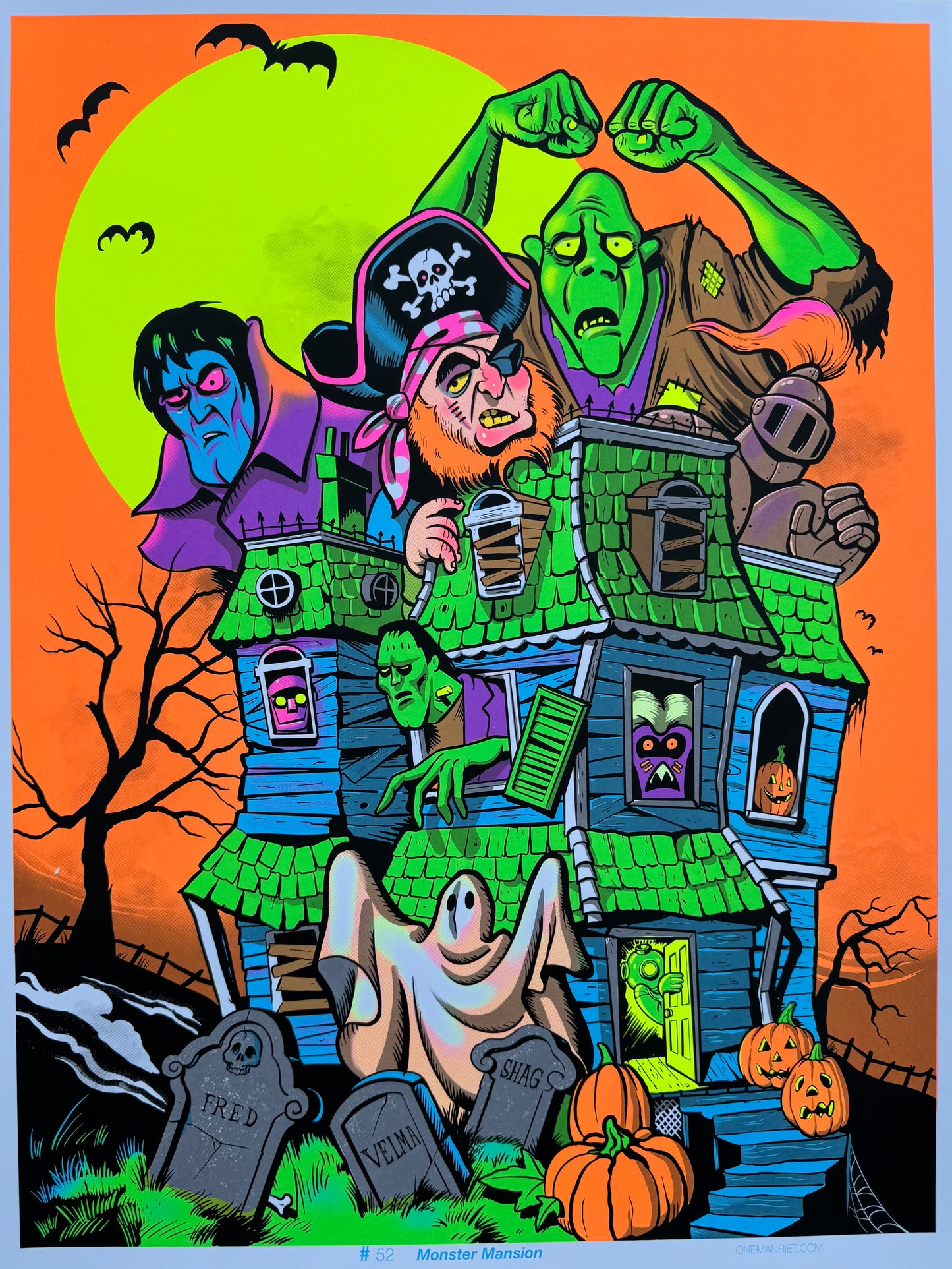 Monster Mansion UV Print