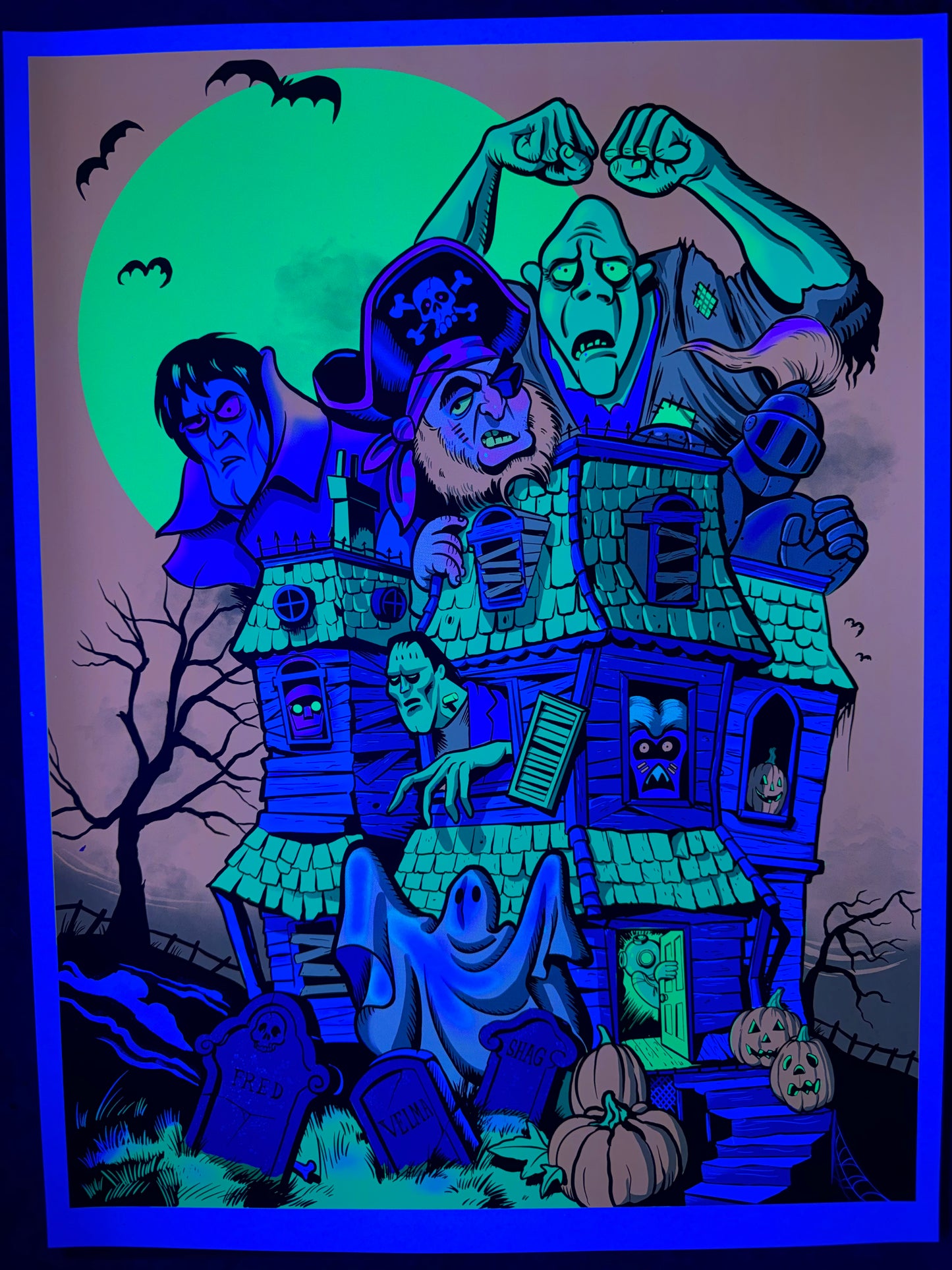 Monster Mansion UV Print