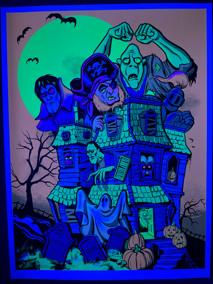 Monster Mansion UV Print