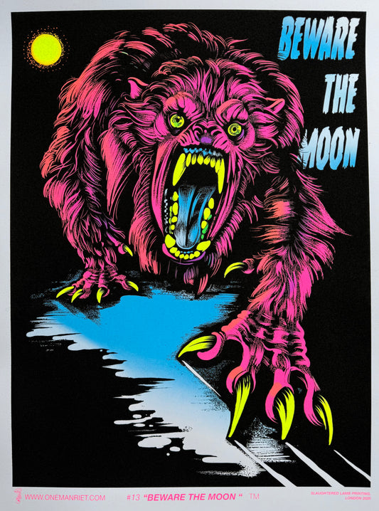 "Red Wolf" Blacklight Parody Print