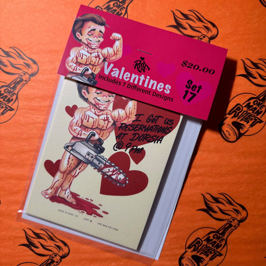 Set 17 Horror Valentines Cards