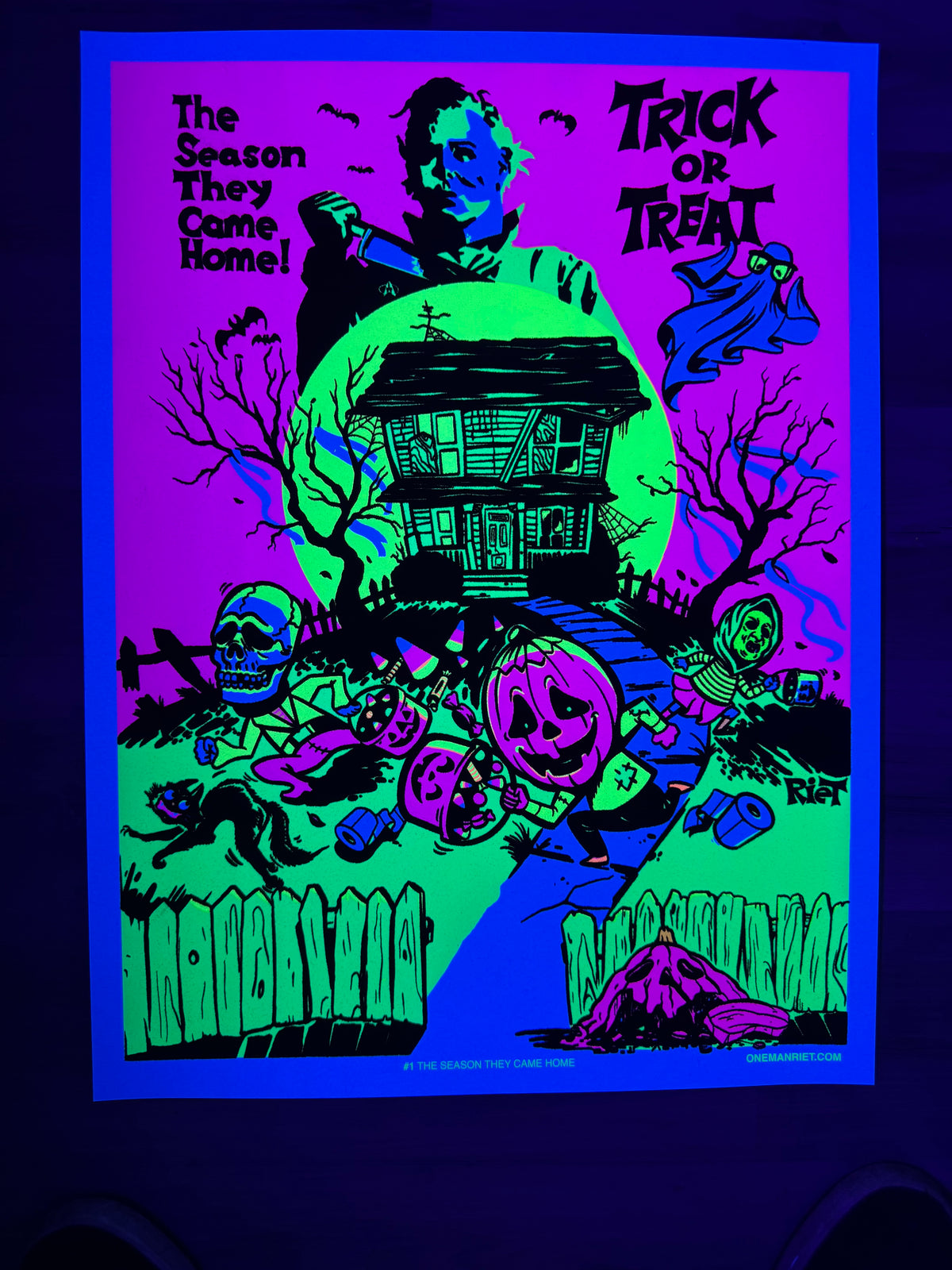 "The Season They Came Home" BlackLight Parody Print