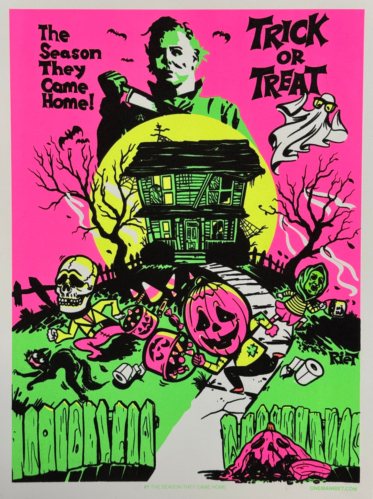 "The Season They Came Home" BlackLight Parody Print