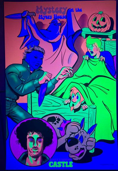“Mystery at the Myers house “ UV  print