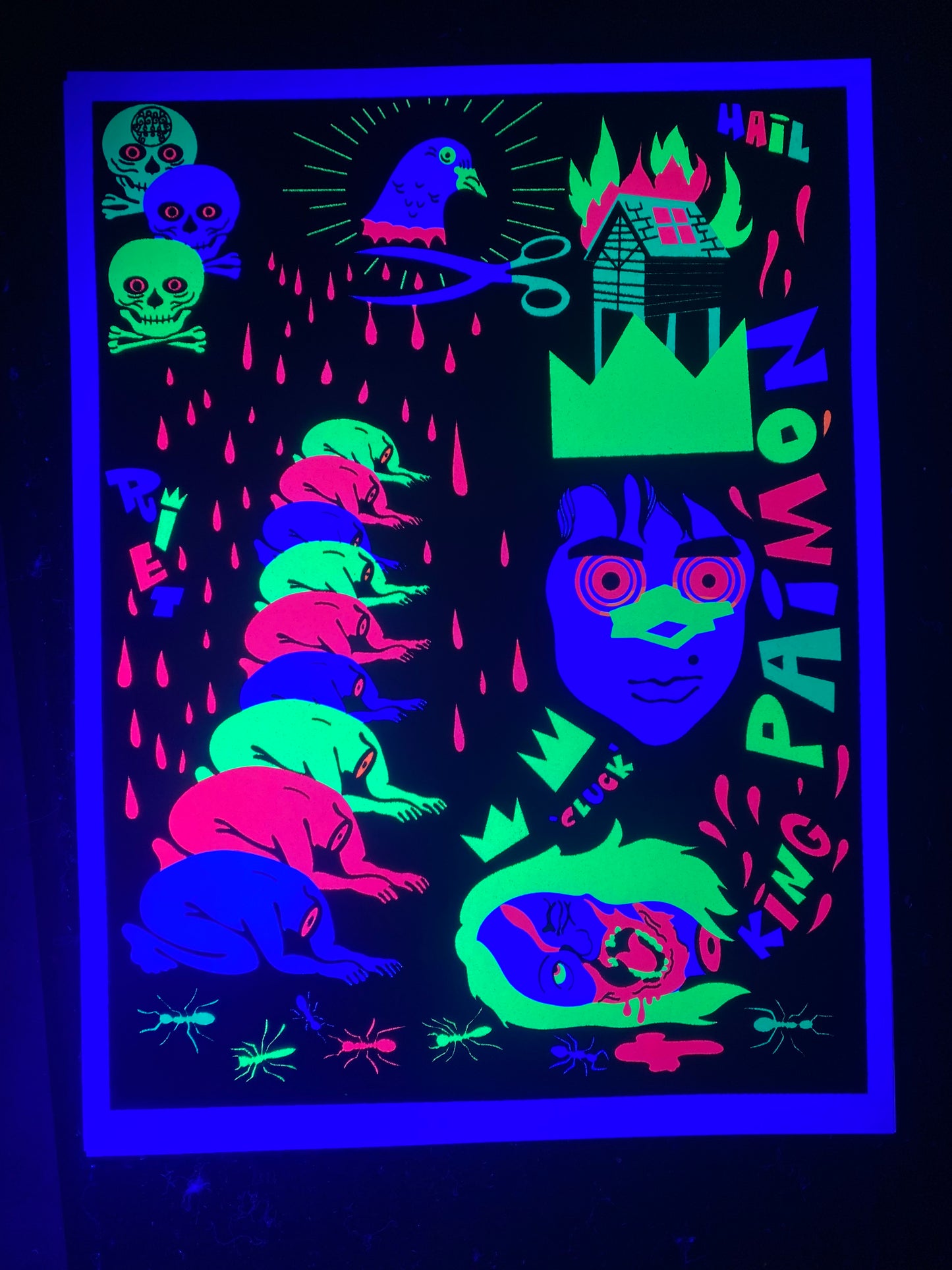 "King Paimon" Parody BlackLight Print