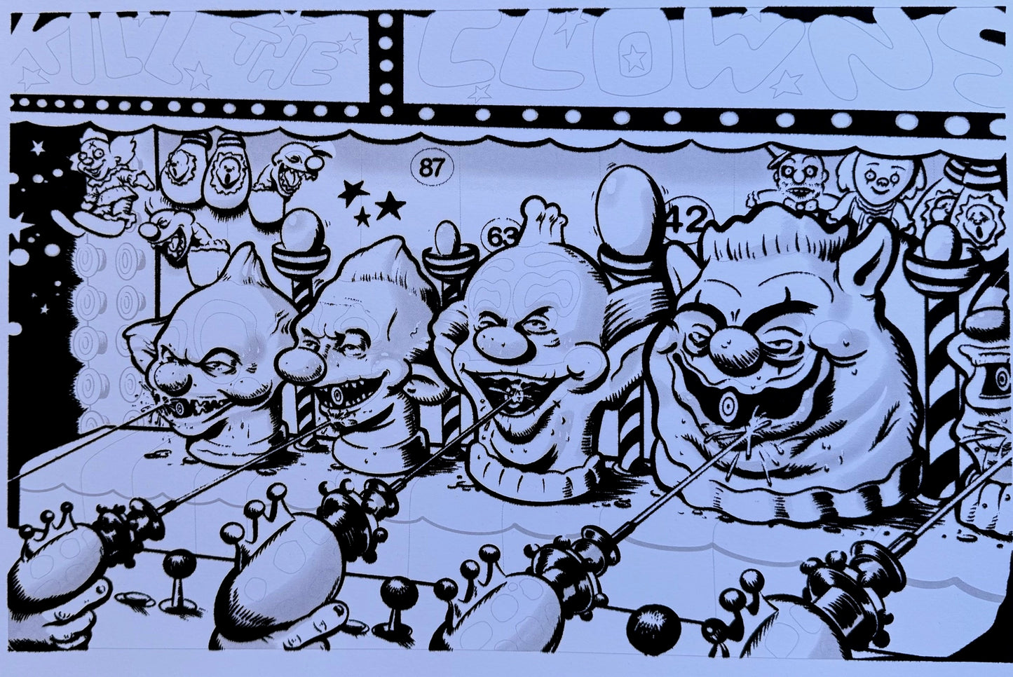 DIY "Kill the Klowns" Fuzzy Poster