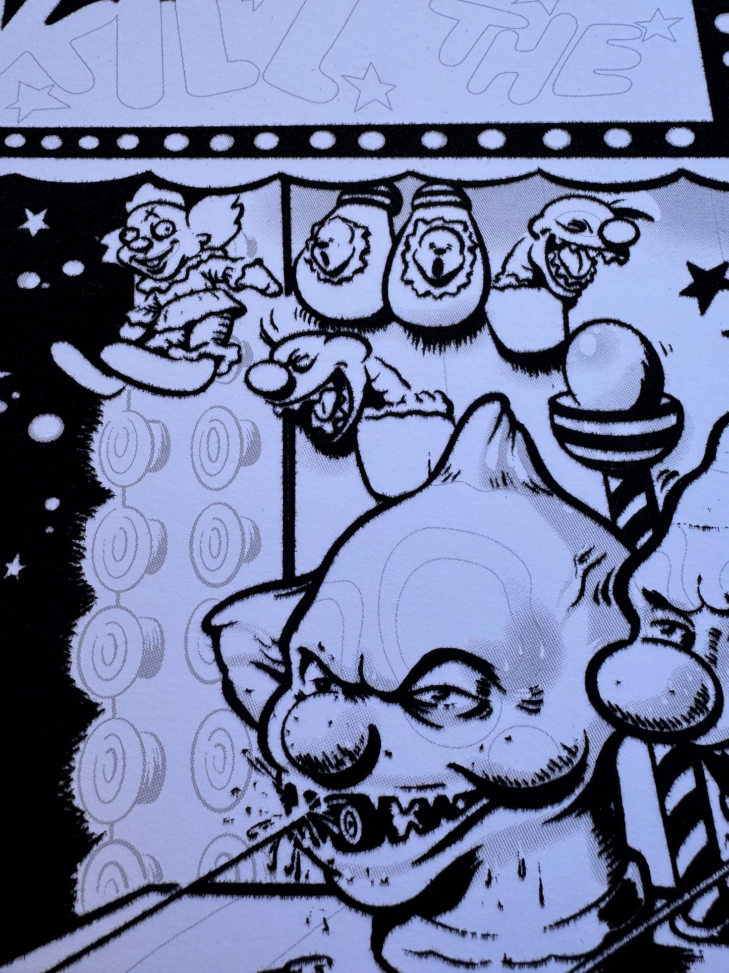 DIY "Kill the Klowns" Fuzzy Poster