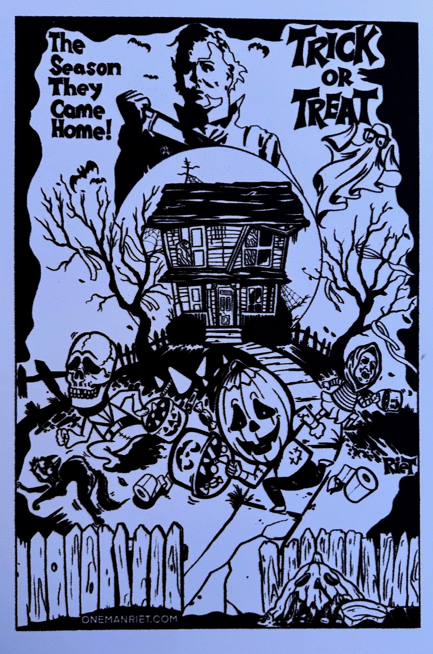 DIY Halloween Fuzzy Poster