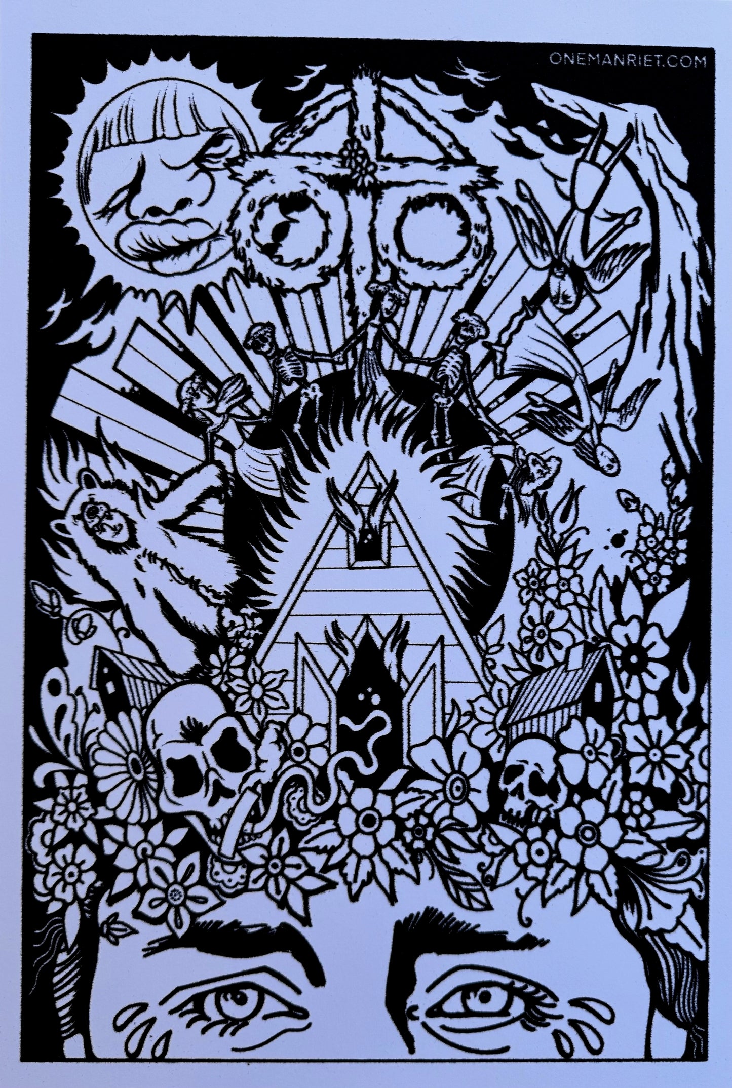 DIY "Sommar Time Blues" Fuzzy Poster