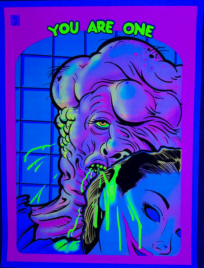 "You Are One" BlackLight Parody Print