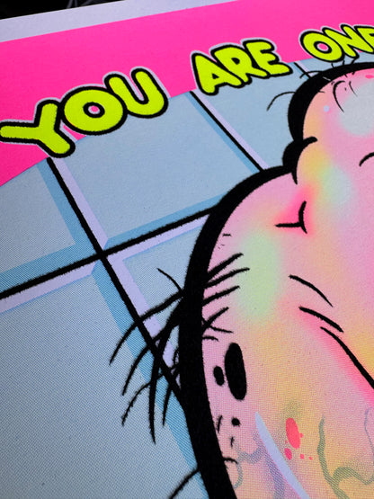"You Are One" BlackLight Parody Print