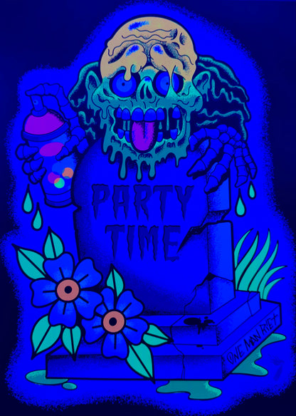 "Party Time" UV Parody Print