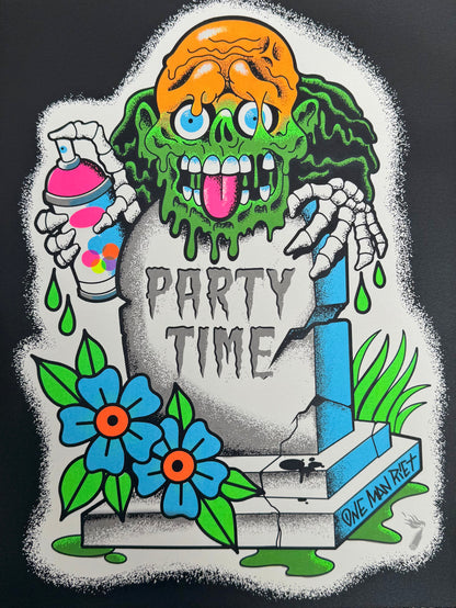 "Party Time" UV Parody Print