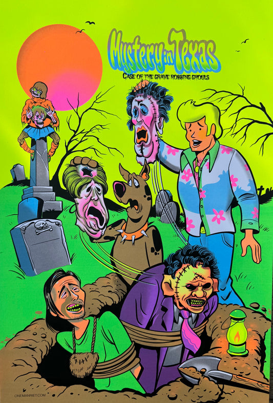 "Mystery in Texas" UV  Parody Print