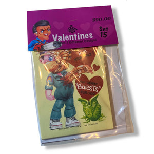 Set 15 Horror Valentines Cards
