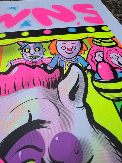 Kill The Klowns Parody BlackLight Print