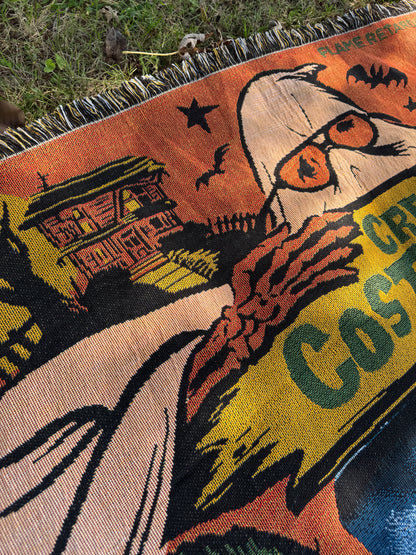“Creep costume “Parody Throw Blanket/ Tapestry