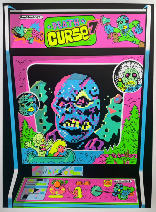"Death Curse 7" Blacklight Print
